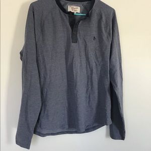 Men’s long sleeve blue shirt